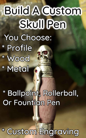 Custom Skull Pen
